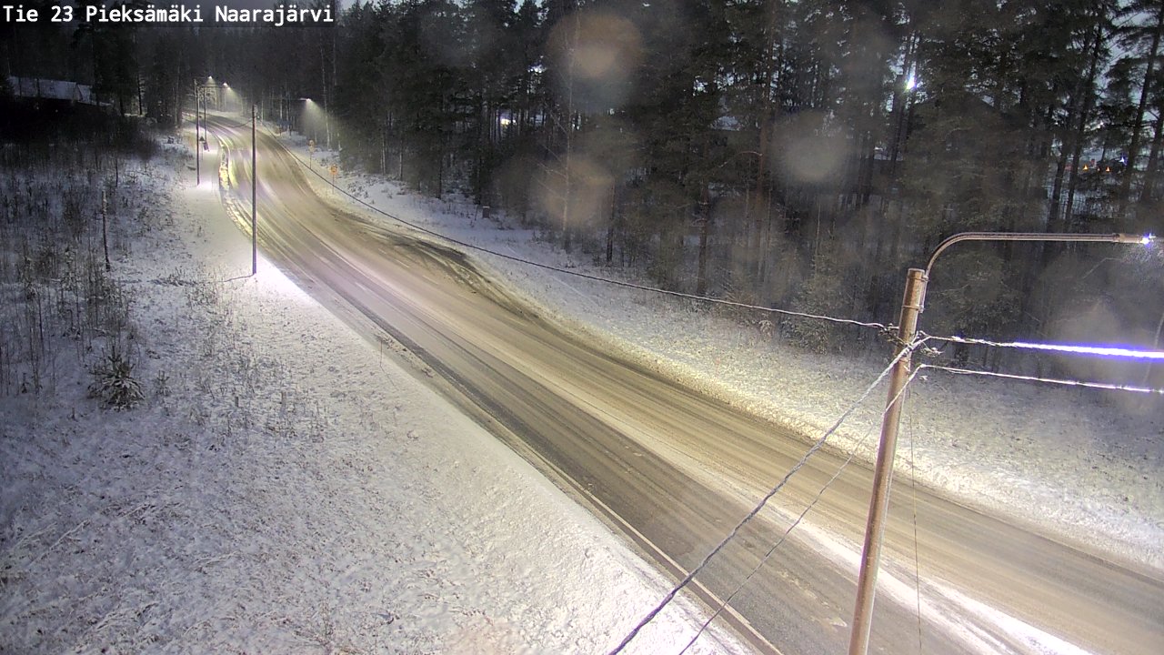 Weather Camera Image Väg 23 Pieksämäki, Naarajärvi, Pieksämäki, Etelä-Savo