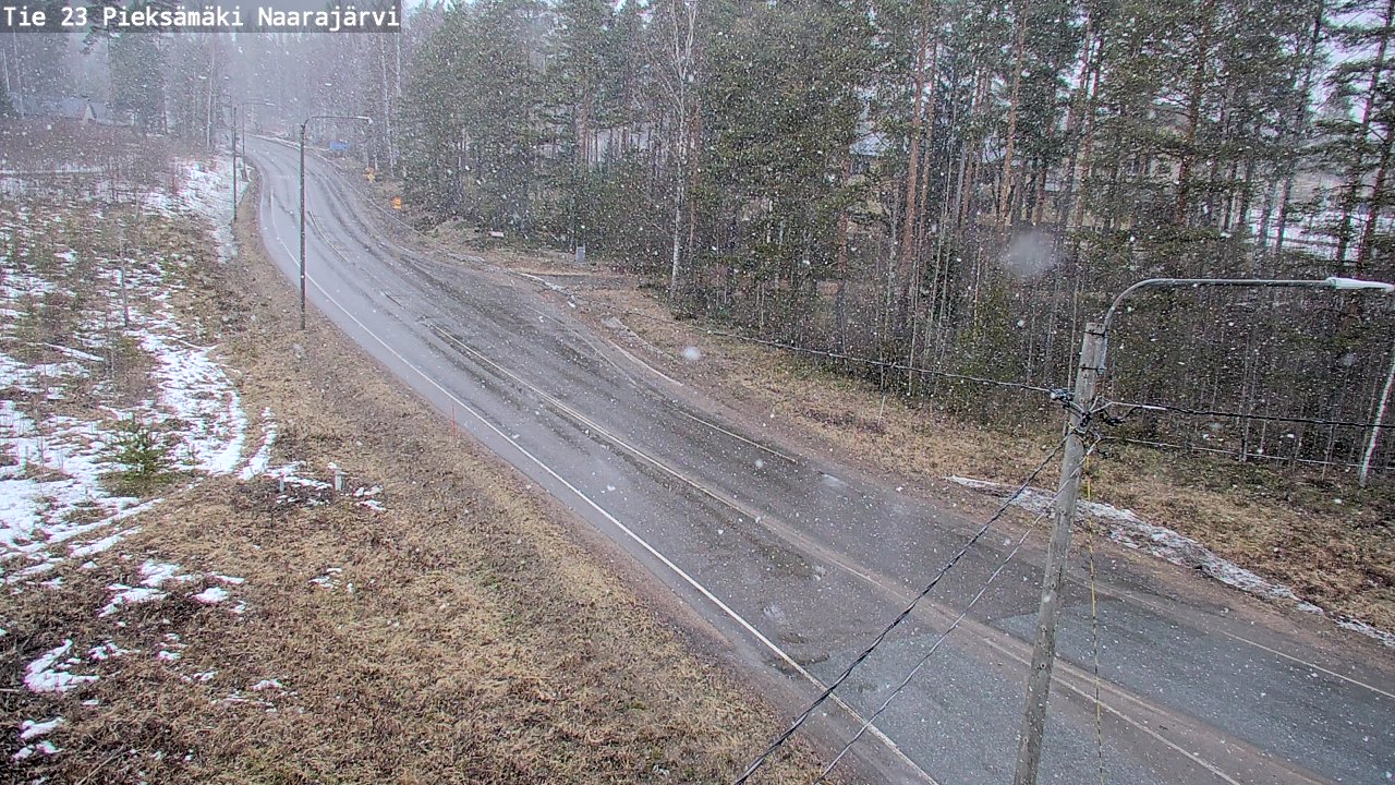 Weather Camera Image Väg 23 Pieksämäki, Naarajärvi, Pieksämäki, Etelä-Savo