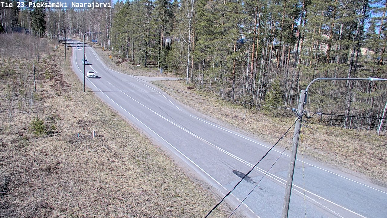 Weather Camera Image Väg 23 Pieksämäki, Naarajärvi, Pieksämäki, Etelä-Savo