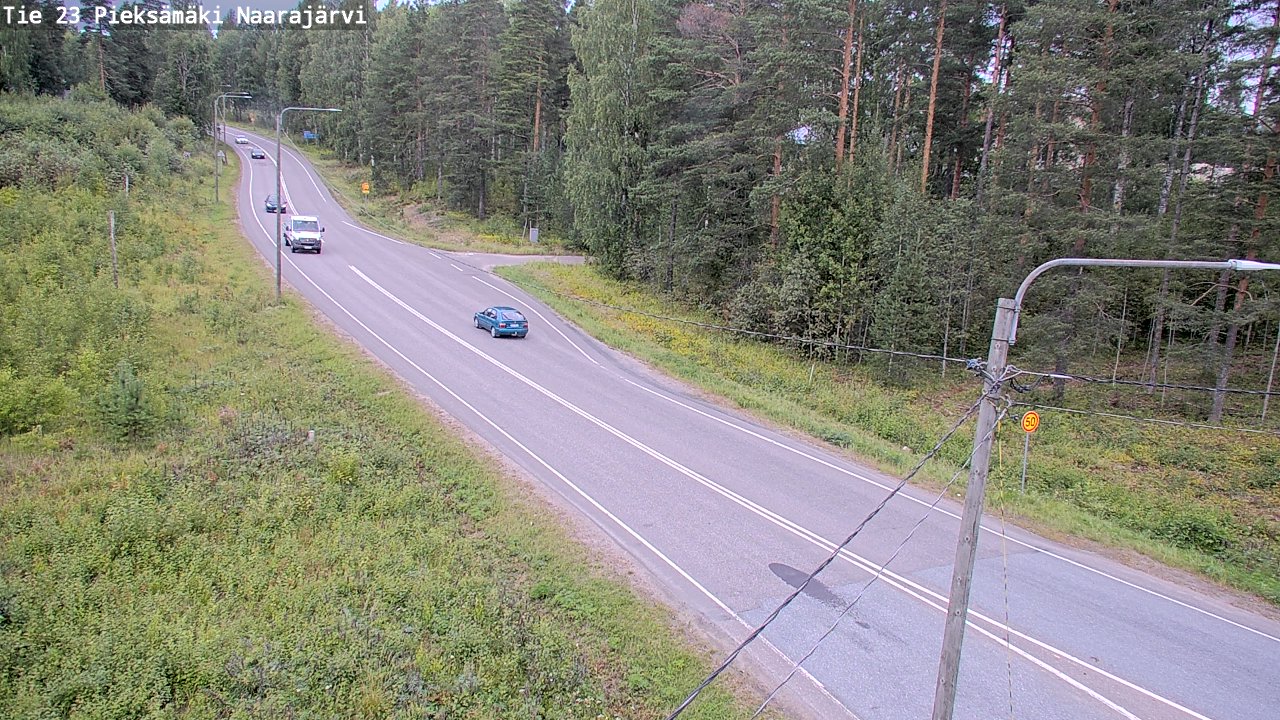 Weather Camera Image Väg 23 Pieksämäki, Naarajärvi, Pieksämäki, Etelä-Savo