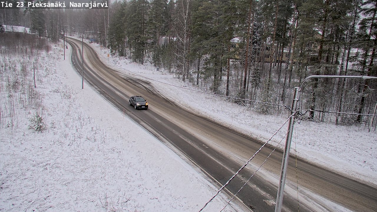 Weather Camera Image Väg 23 Pieksämäki, Naarajärvi, Pieksämäki, Etelä-Savo