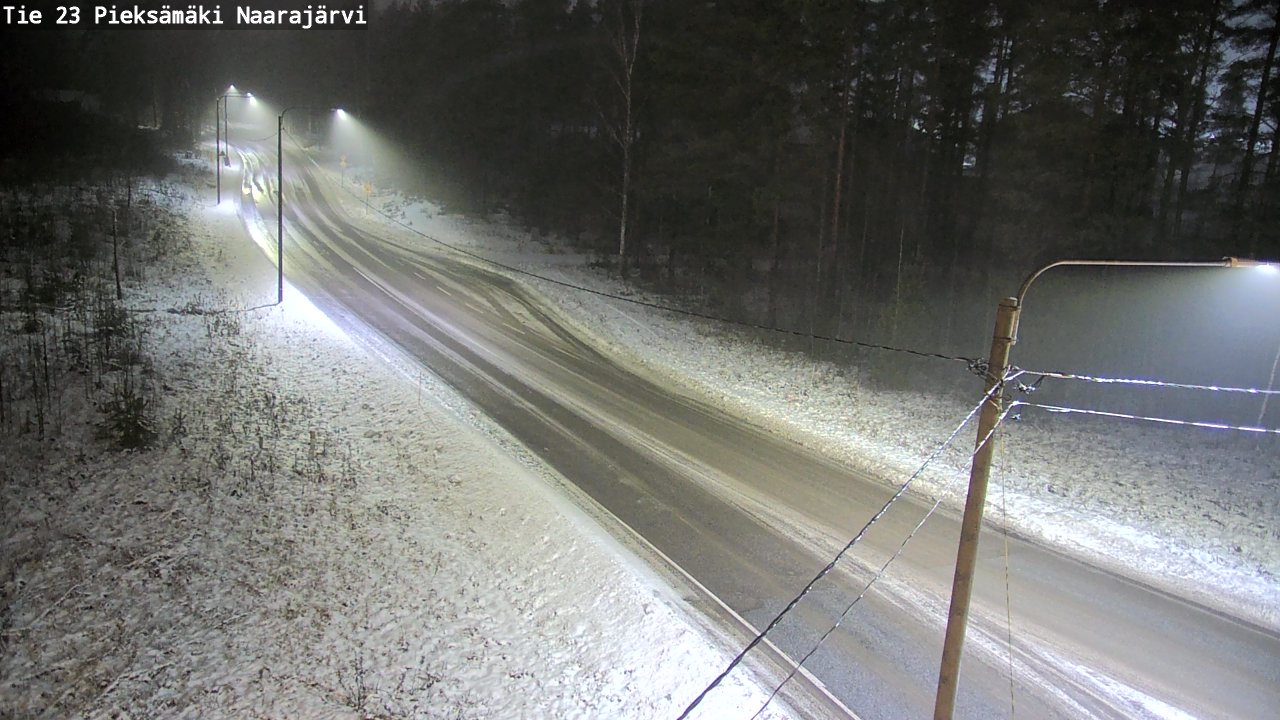 Weather Camera Image Väg 23 Pieksämäki, Naarajärvi, Pieksämäki, Etelä-Savo