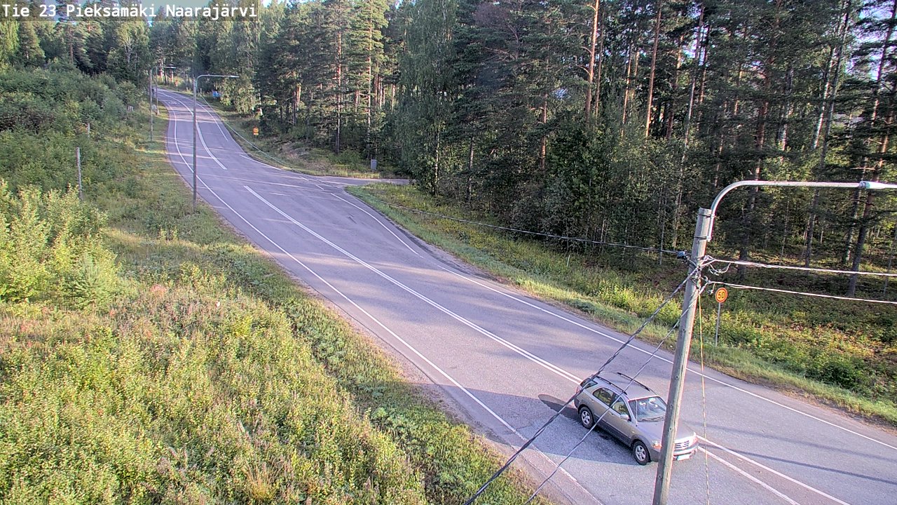 Weather Camera Image Väg 23 Pieksämäki, Naarajärvi, Pieksämäki, Etelä-Savo