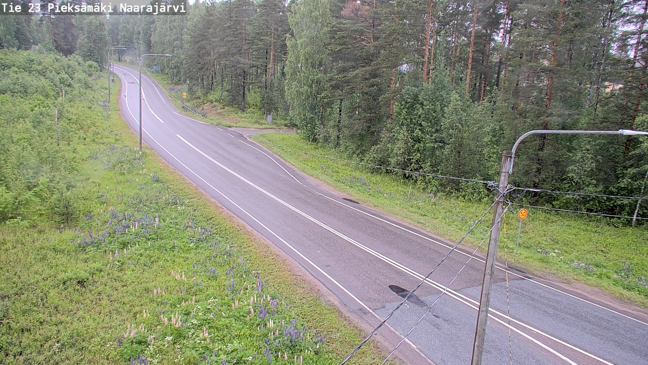 Weather Camera Image Väg 23 Pieksämäki, Naarajärvi, Pieksämäki, Etelä-Savo