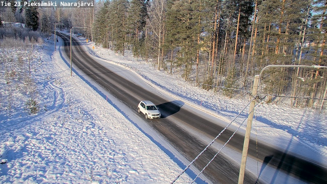 Weather Camera Image Väg 23 Pieksämäki, Naarajärvi, Pieksämäki, Etelä-Savo