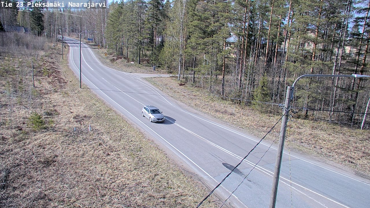 Weather Camera Image Väg 23 Pieksämäki, Naarajärvi, Pieksämäki, Etelä-Savo
