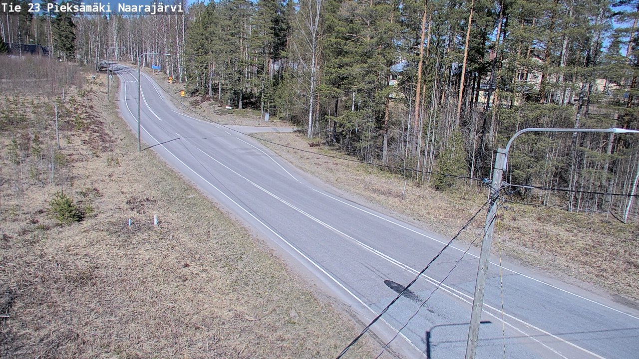 Weather Camera Image Väg 23 Pieksämäki, Naarajärvi, Pieksämäki, Etelä-Savo