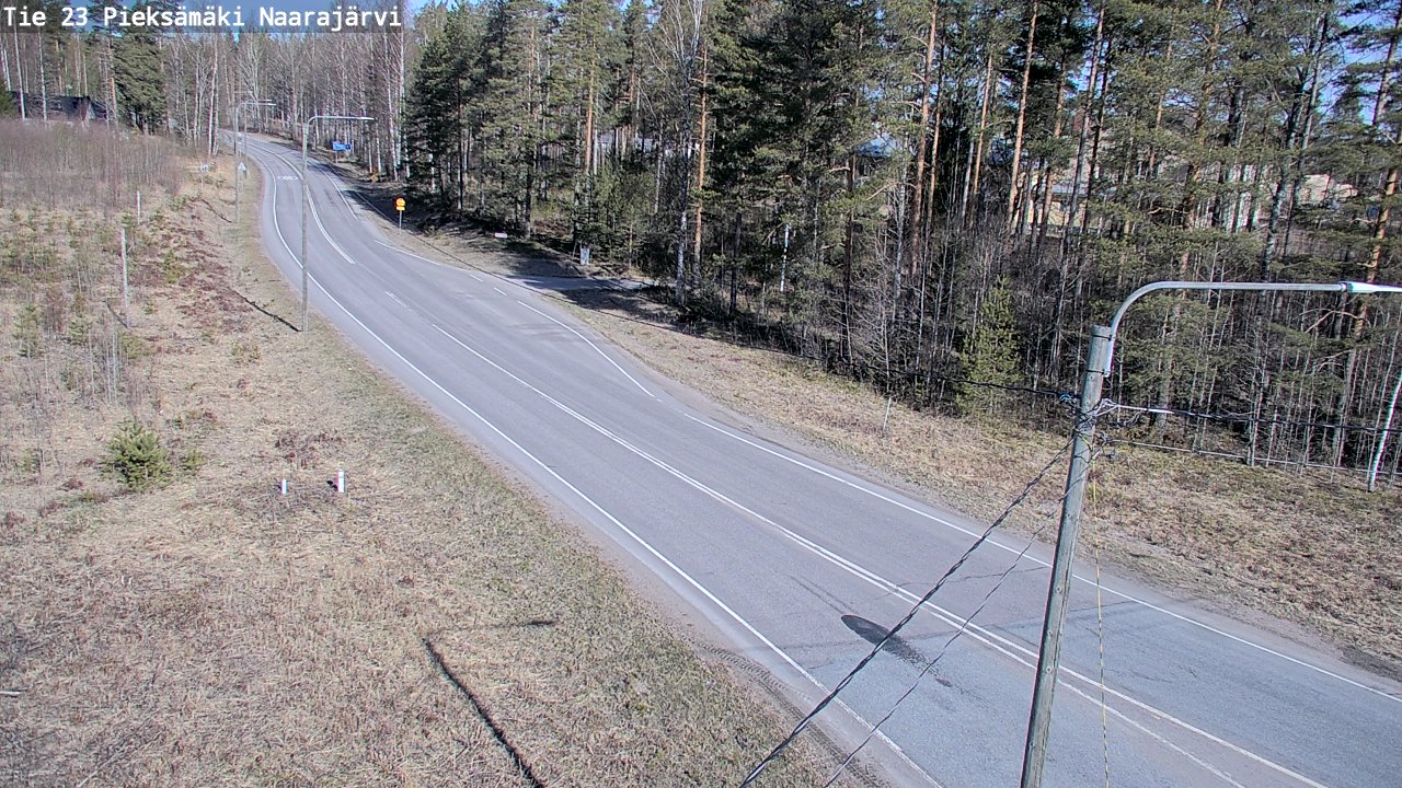 Weather Camera Image Väg 23 Pieksämäki, Naarajärvi, Pieksämäki, Etelä-Savo