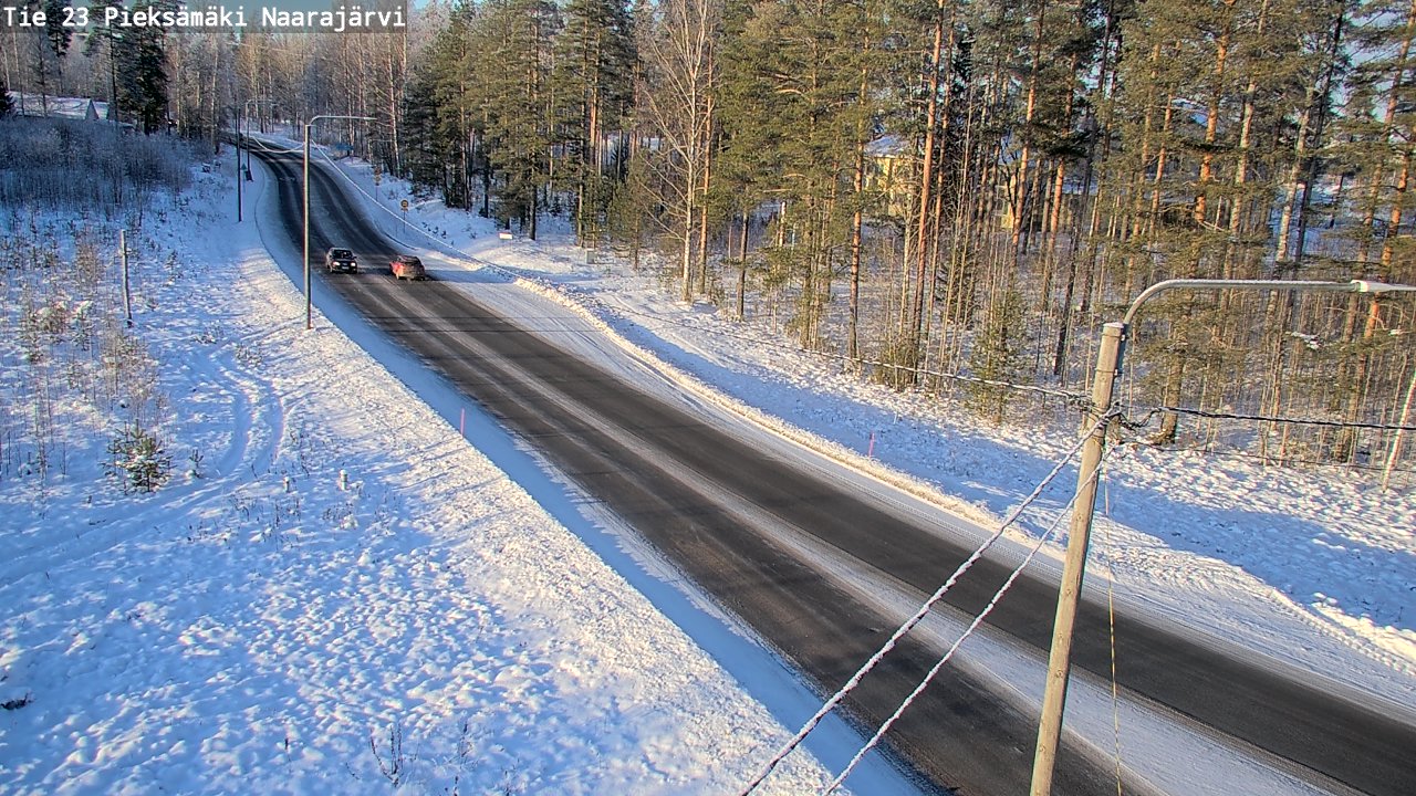 Weather Camera Image Road 23 Pieksämäki, Naarajärvi, Pieksämäki, Etelä-Savo