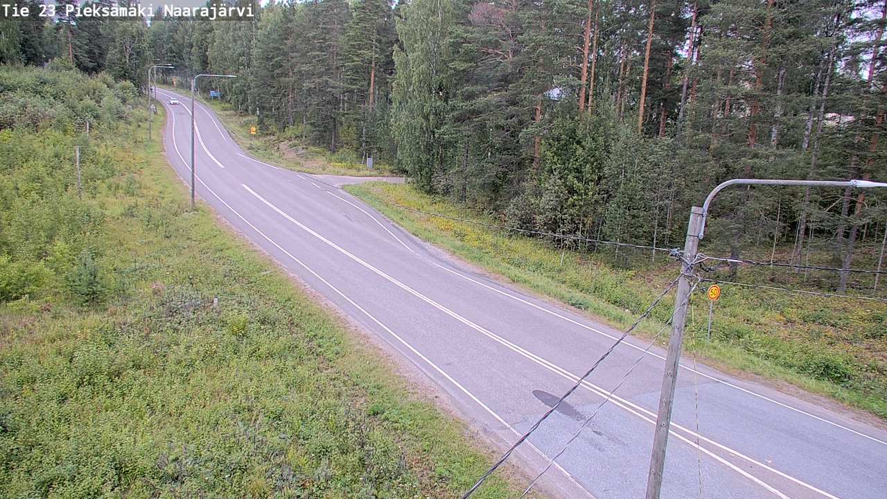 Weather Camera Image Väg 23 Pieksämäki, Naarajärvi, Pieksämäki, Etelä-Savo