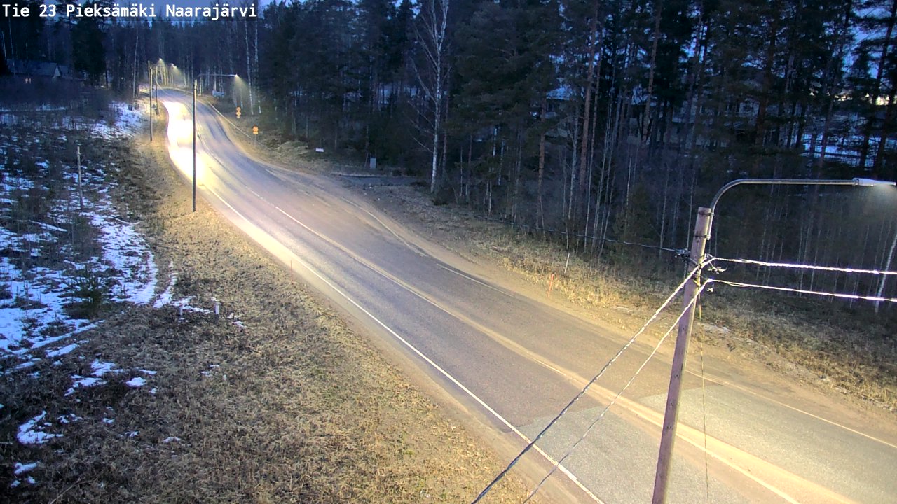 Weather Camera Image Väg 23 Pieksämäki, Naarajärvi, Pieksämäki, Etelä-Savo