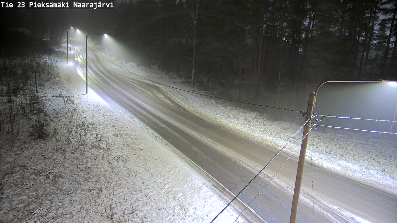 Weather Camera Image Väg 23 Pieksämäki, Naarajärvi, Pieksämäki, Etelä-Savo