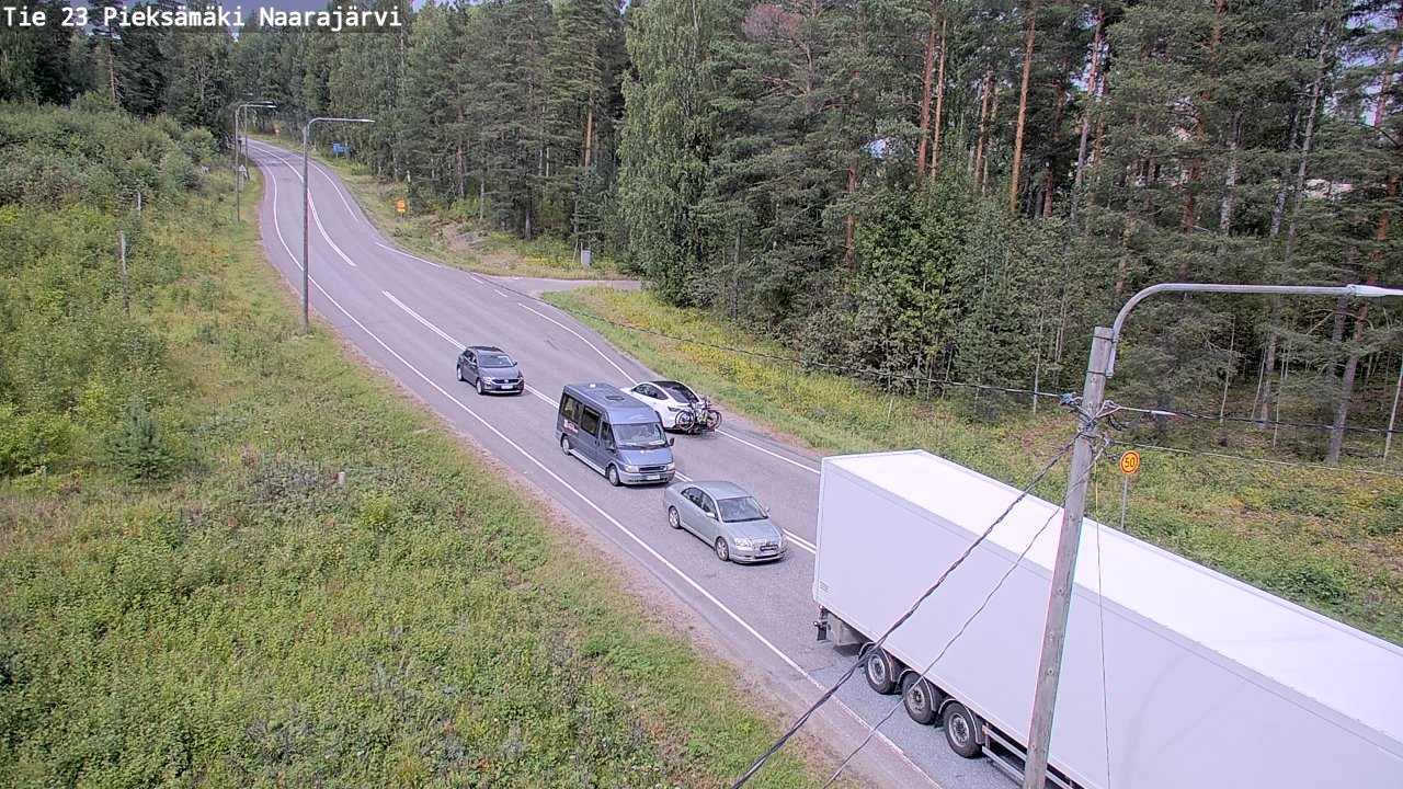 Weather Camera Image Väg 23 Pieksämäki, Naarajärvi, Pieksämäki, Etelä-Savo