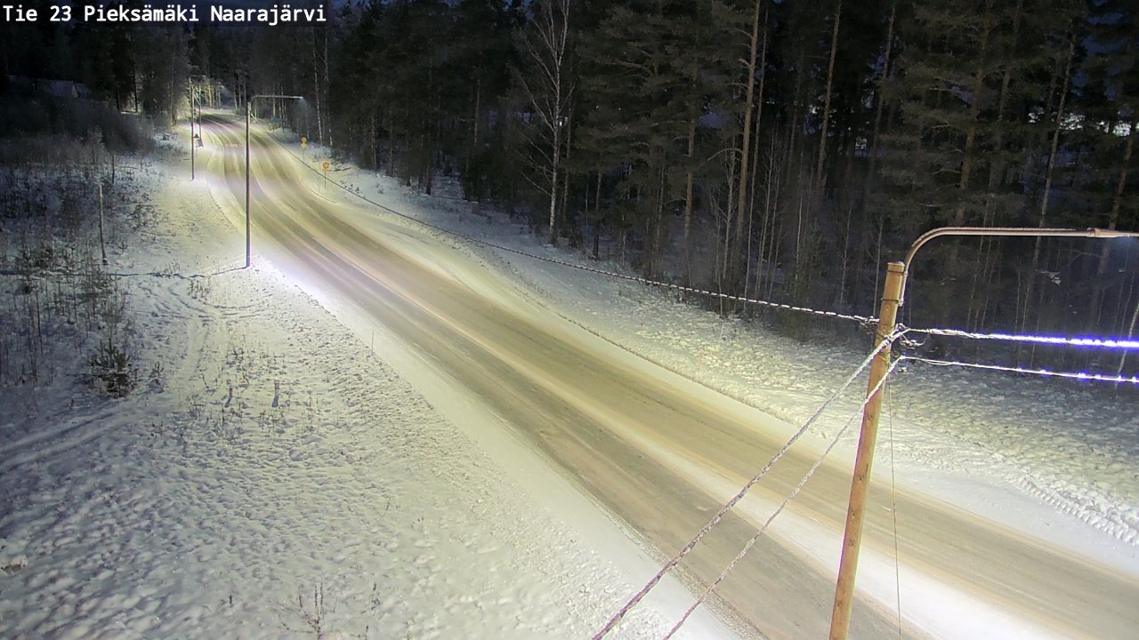Weather Camera Image Road 23 Pieksämäki, Naarajärvi, Pieksämäki, Etelä-Savo