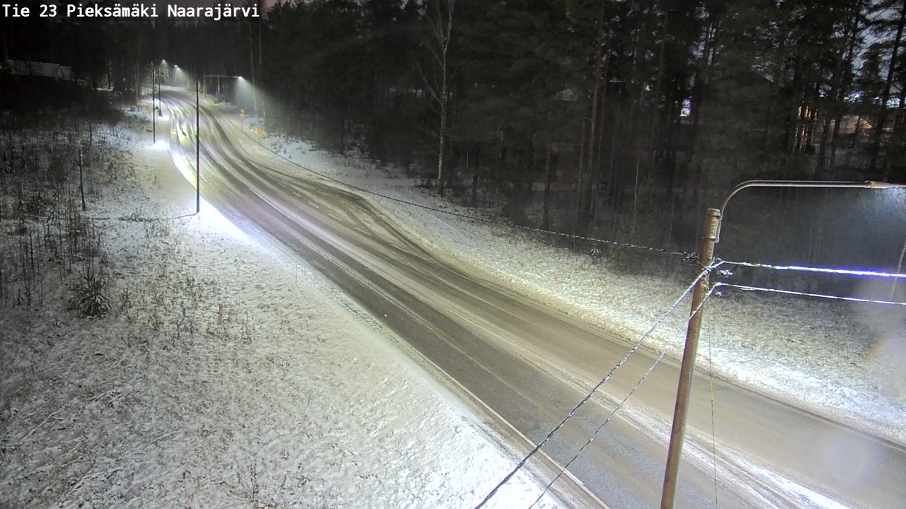 Weather Camera Image Väg 23 Pieksämäki, Naarajärvi, Pieksämäki, Etelä-Savo