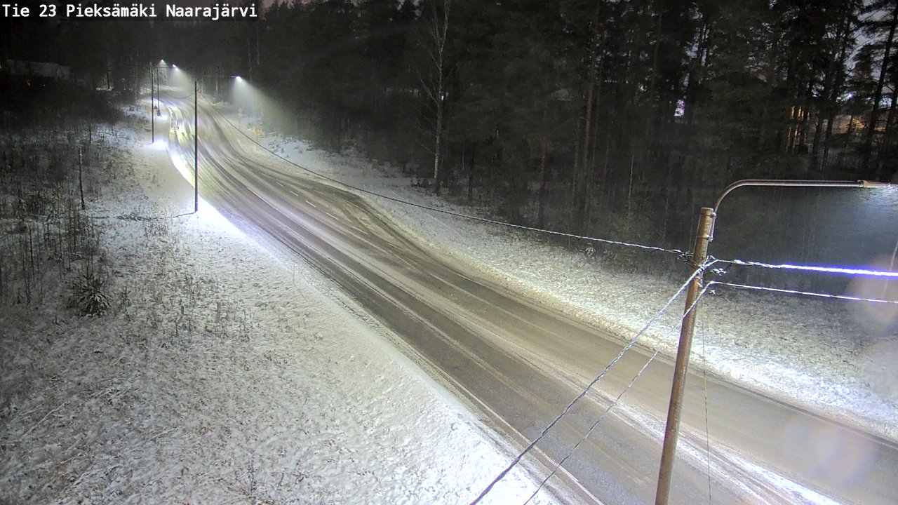 Weather Camera Image Väg 23 Pieksämäki, Naarajärvi, Pieksämäki, Etelä-Savo