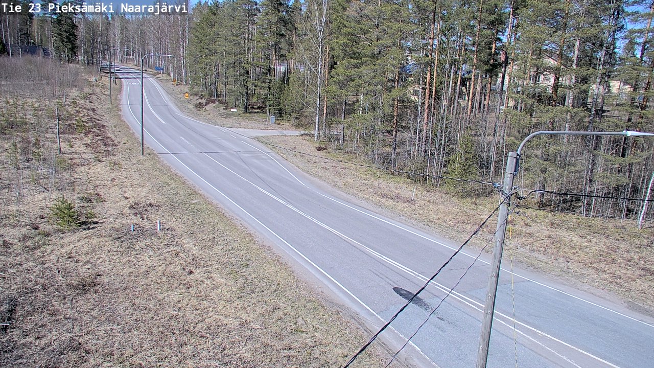 Weather Camera Image Väg 23 Pieksämäki, Naarajärvi, Pieksämäki, Etelä-Savo