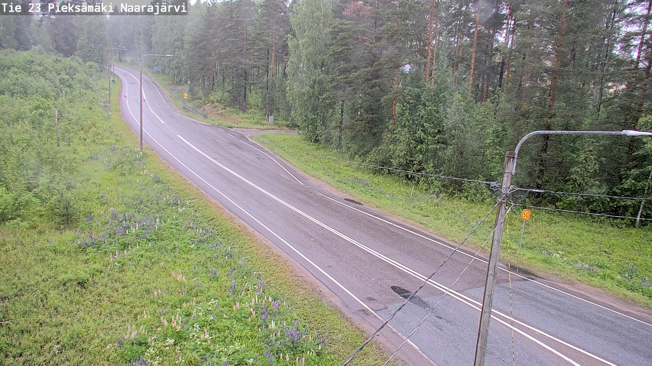 Weather Camera Image Väg 23 Pieksämäki, Naarajärvi, Pieksämäki, Etelä-Savo