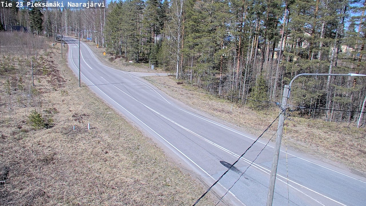 Weather Camera Image Väg 23 Pieksämäki, Naarajärvi, Pieksämäki, Etelä-Savo