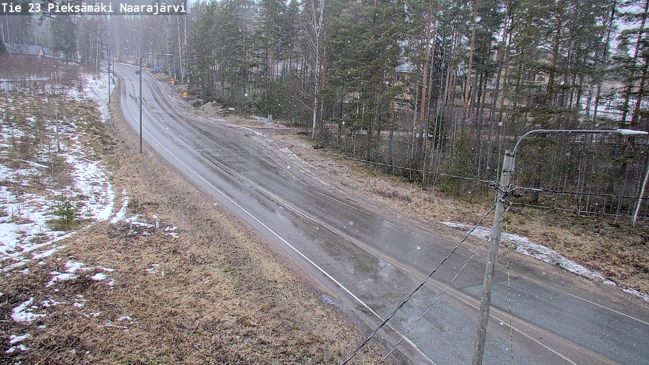 Weather Camera Image Väg 23 Pieksämäki, Naarajärvi, Pieksämäki, Etelä-Savo