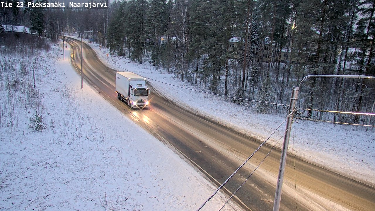 Weather Camera Image Väg 23 Pieksämäki, Naarajärvi, Pieksämäki, Etelä-Savo