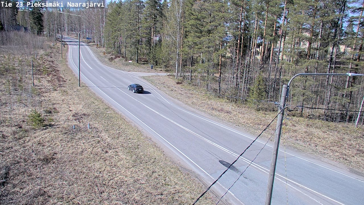 Weather Camera Image Väg 23 Pieksämäki, Naarajärvi, Pieksämäki, Etelä-Savo