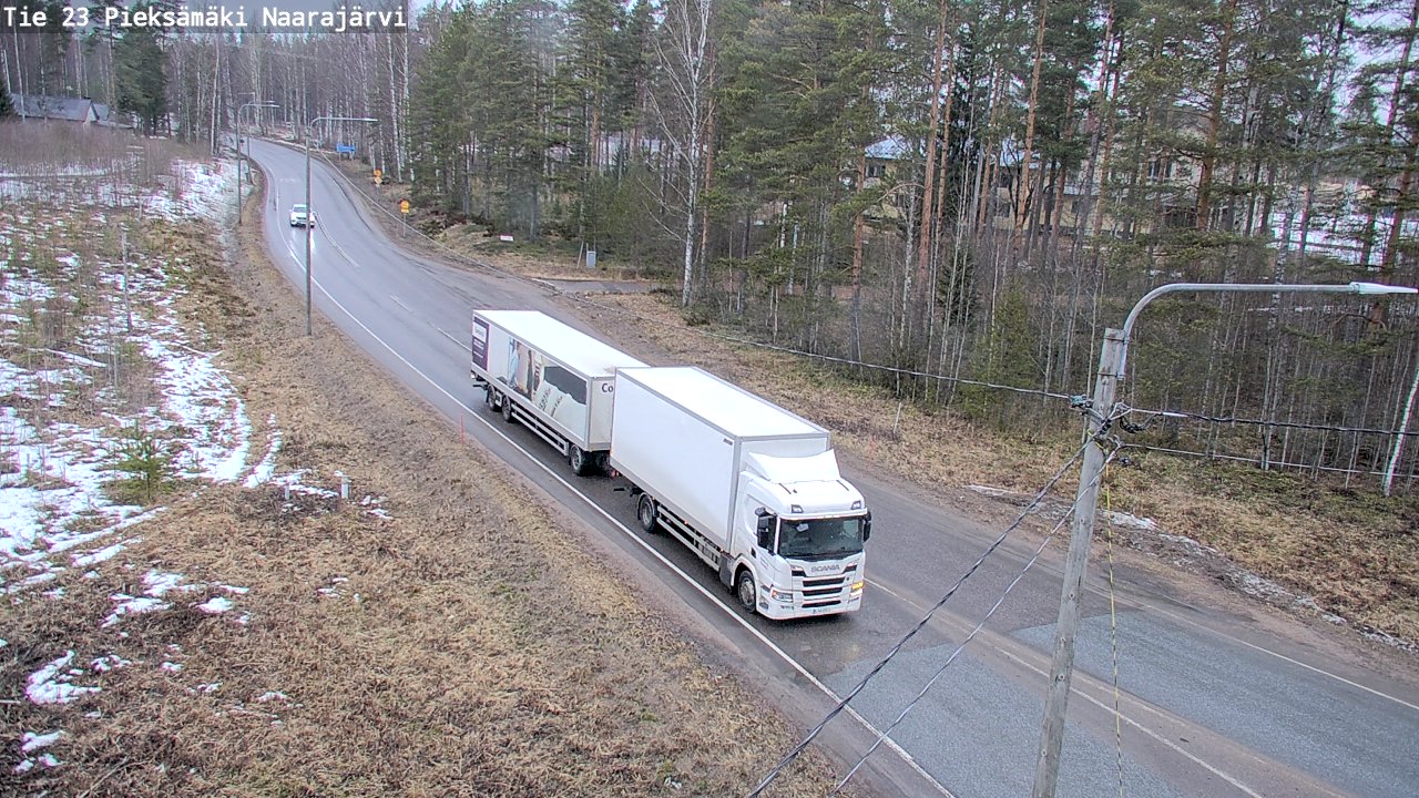 Weather Camera Image Väg 23 Pieksämäki, Naarajärvi, Pieksämäki, Etelä-Savo