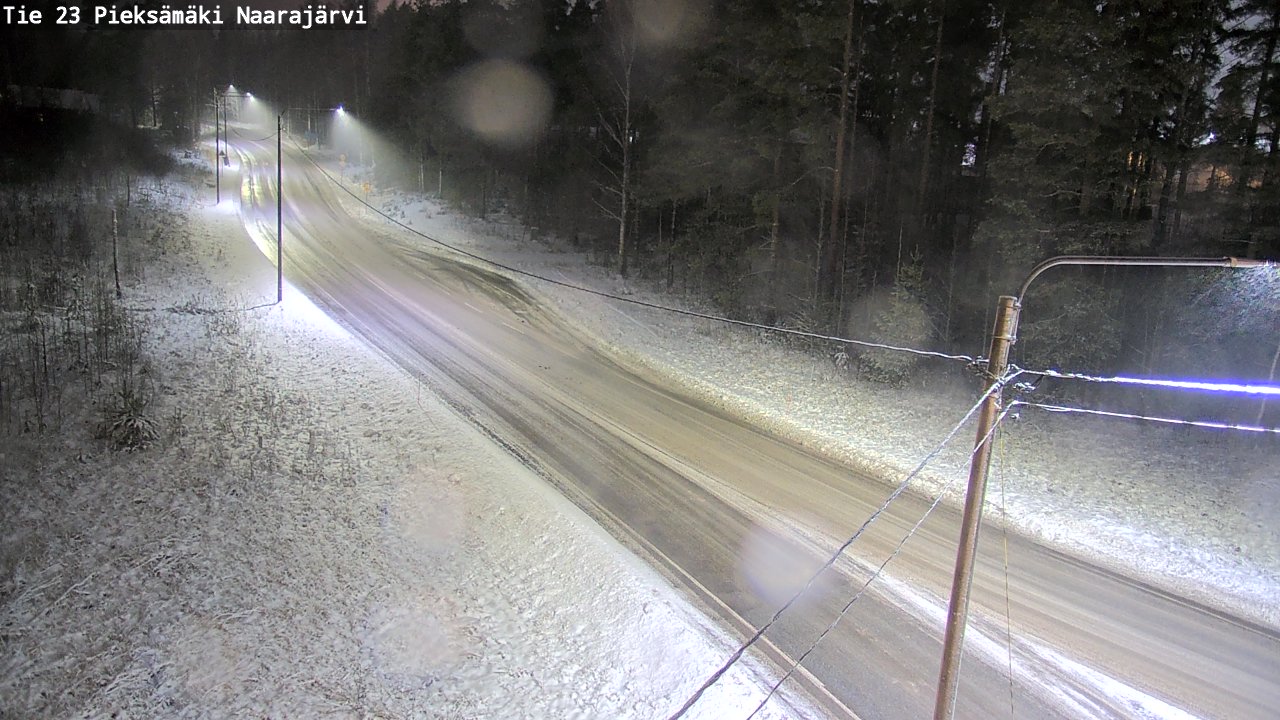 Weather Camera Image Väg 23 Pieksämäki, Naarajärvi, Pieksämäki, Etelä-Savo
