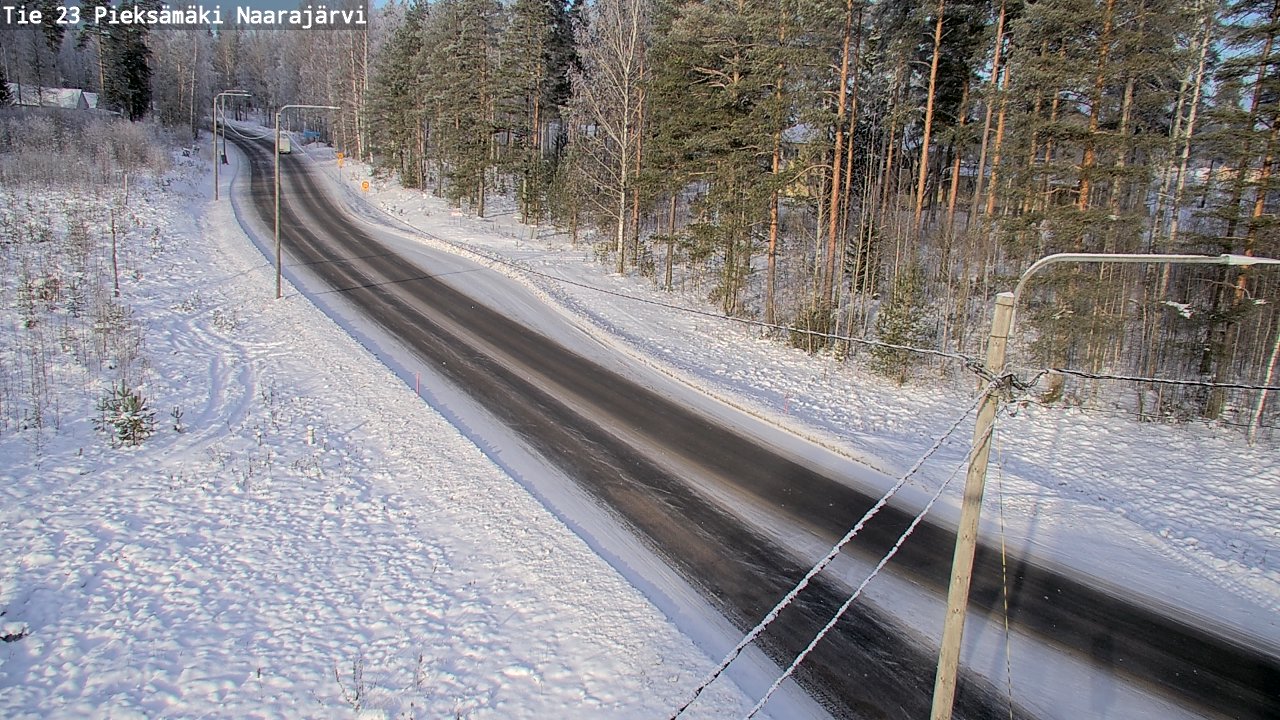 Weather Camera Image Väg 23 Pieksämäki, Naarajärvi, Pieksämäki, Etelä-Savo