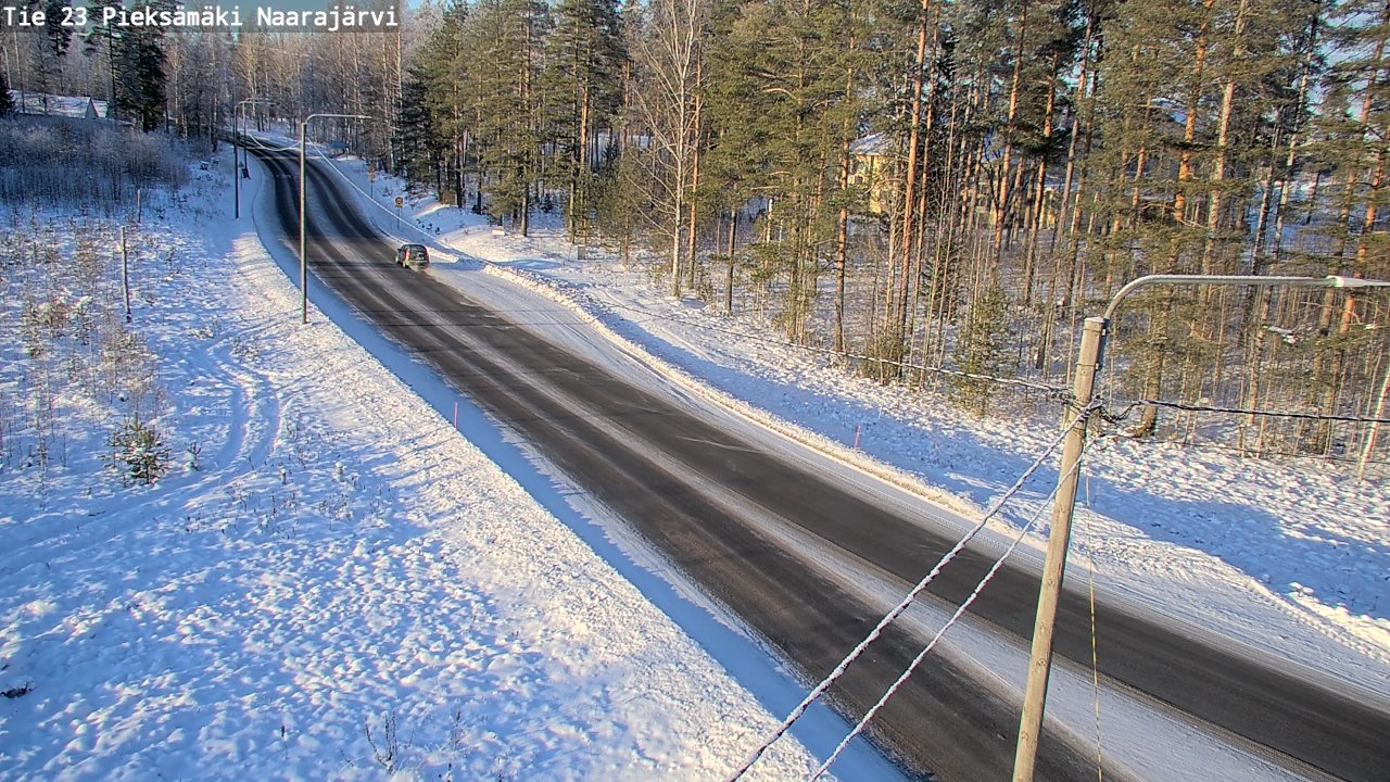 Weather Camera Image Road 23 Pieksämäki, Naarajärvi, Pieksämäki, Etelä-Savo
