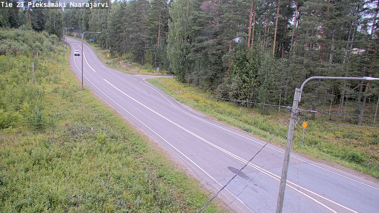 Weather Camera Image Väg 23 Pieksämäki, Naarajärvi, Pieksämäki, Etelä-Savo