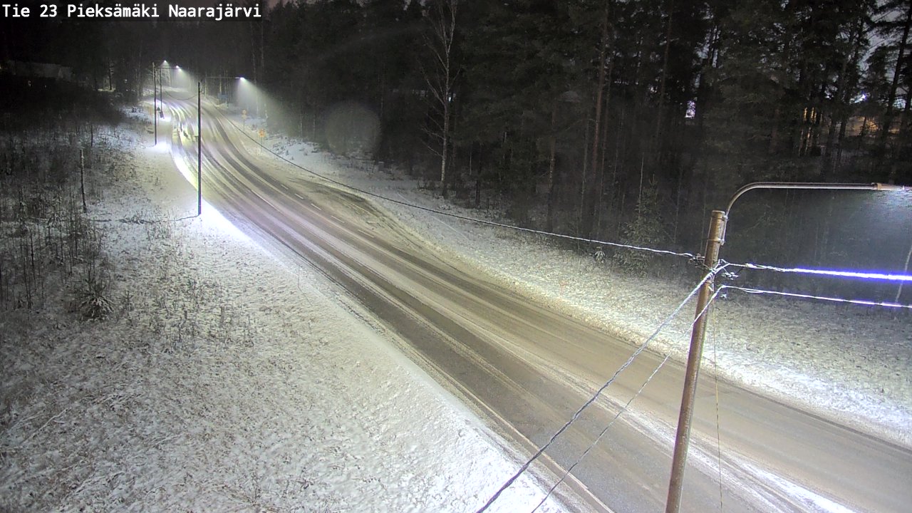 Weather Camera Image Väg 23 Pieksämäki, Naarajärvi, Pieksämäki, Etelä-Savo