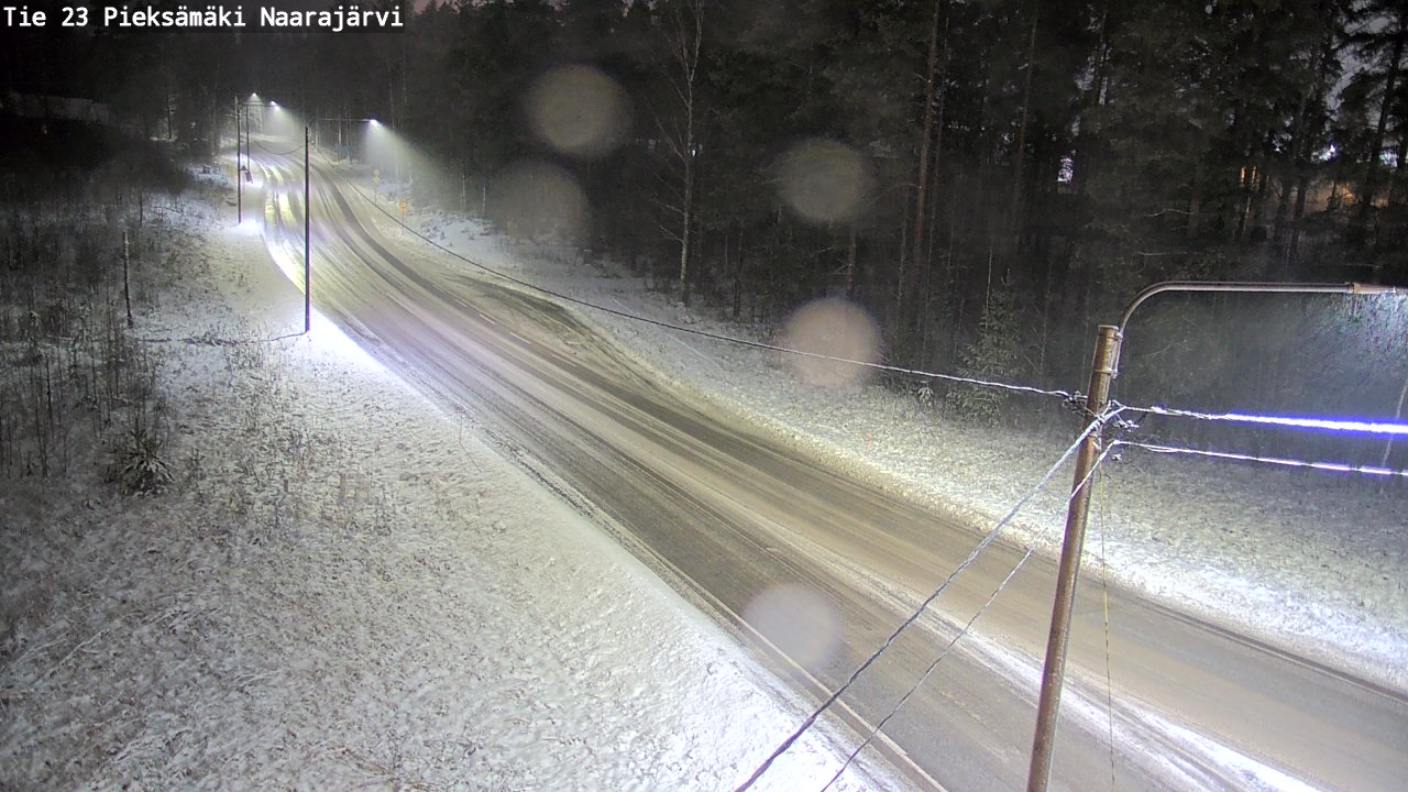 Weather Camera Image Väg 23 Pieksämäki, Naarajärvi, Pieksämäki, Etelä-Savo