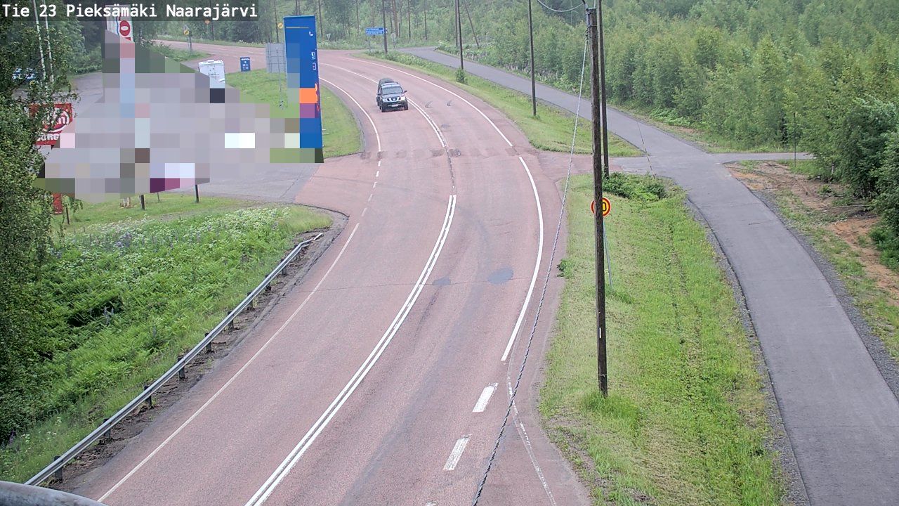 Weather Camera Image Väg 23 Pieksämäki, Naarajärvi, Pieksämäki, Etelä-Savo