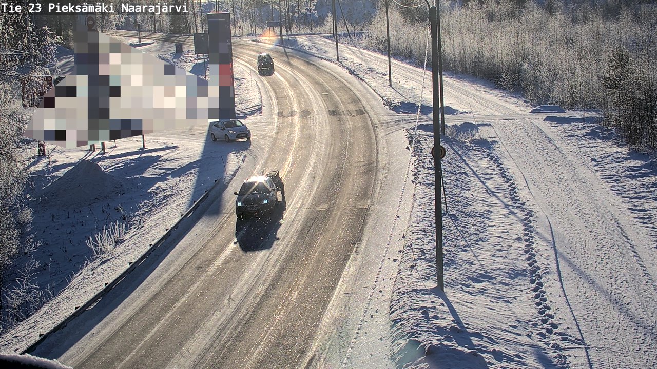 Weather Camera Image Road 23 Pieksämäki, Naarajärvi, Pieksämäki, Etelä-Savo