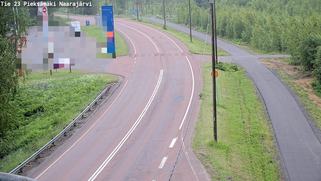 Weather Camera Image Väg 23 Pieksämäki, Naarajärvi, Pieksämäki, Etelä-Savo