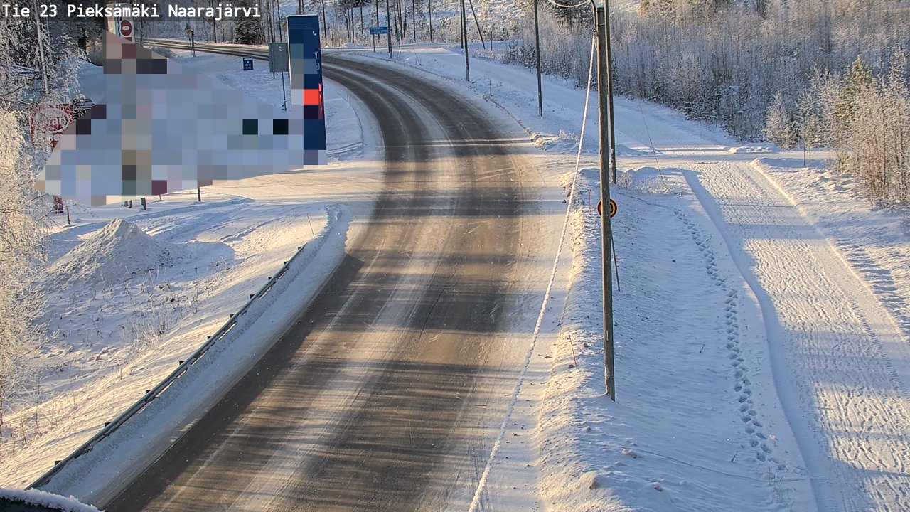 Weather Camera Image Road 23 Pieksämäki, Naarajärvi, Pieksämäki, Etelä-Savo