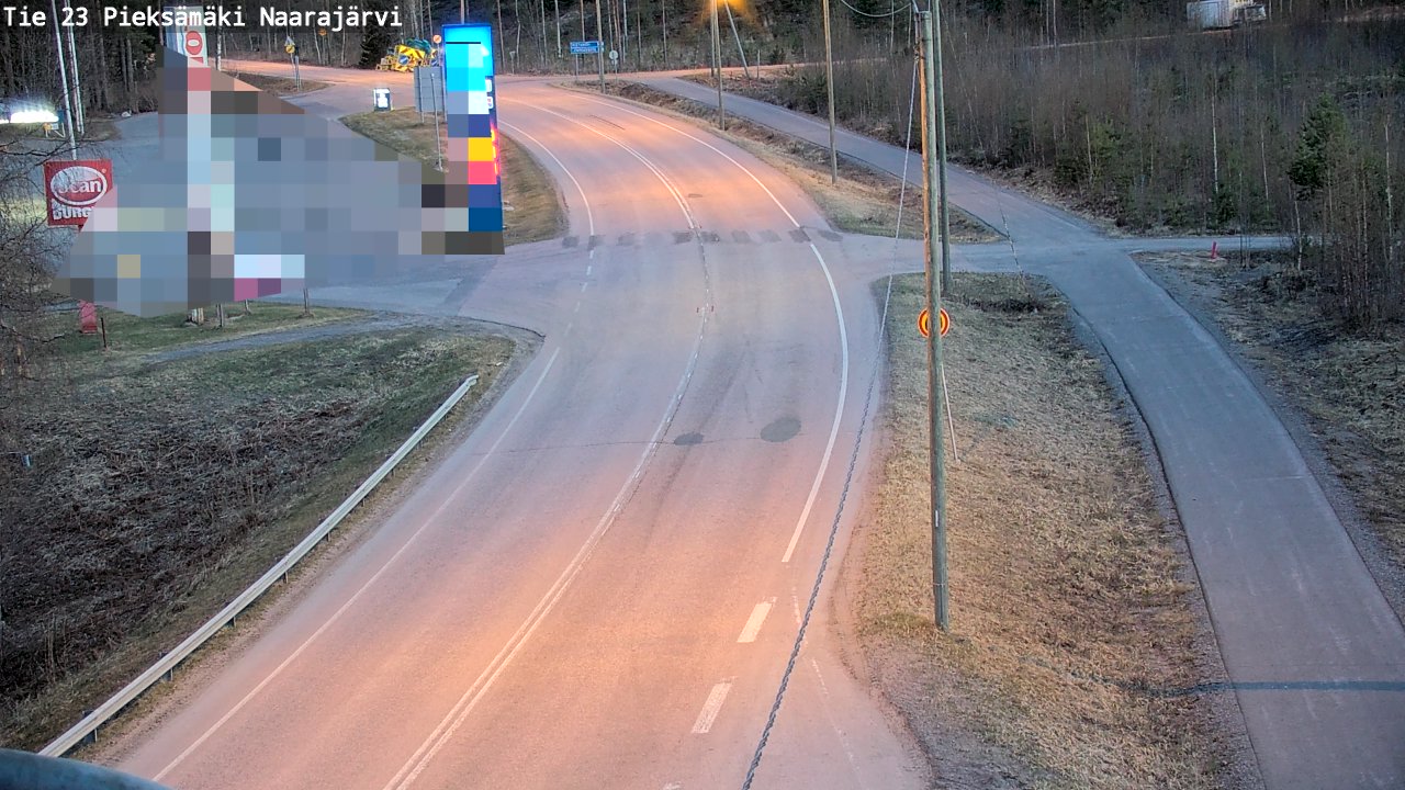 Weather Camera Image Väg 23 Pieksämäki, Naarajärvi, Pieksämäki, Etelä-Savo