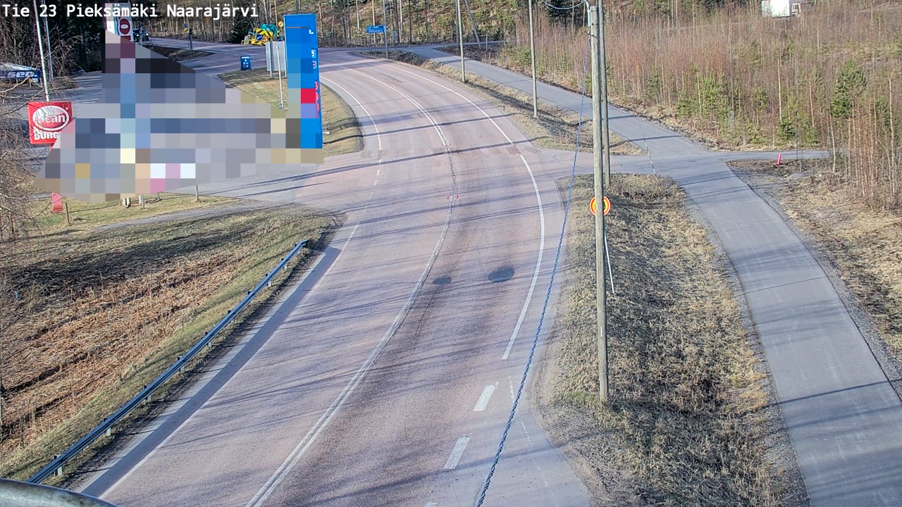 Weather Camera Image Väg 23 Pieksämäki, Naarajärvi, Pieksämäki, Etelä-Savo