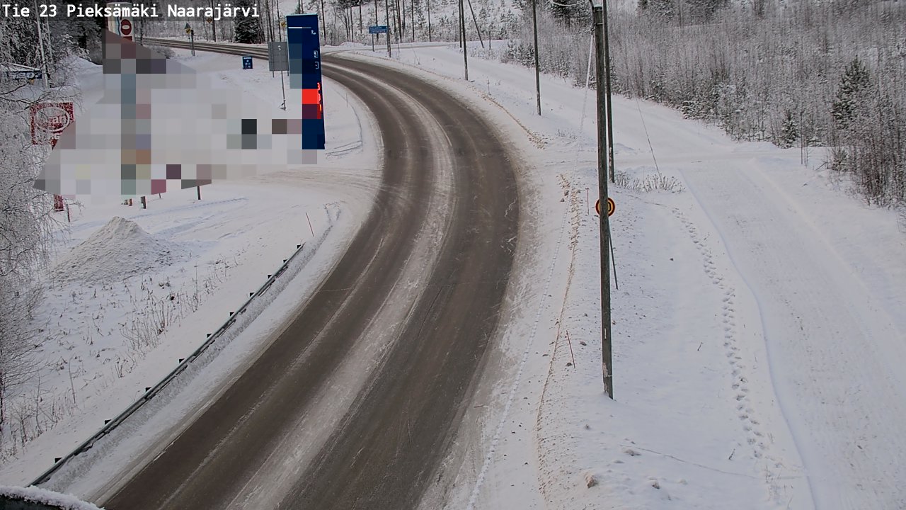 Weather Camera Image Road 23 Pieksämäki, Naarajärvi, Pieksämäki, Etelä-Savo