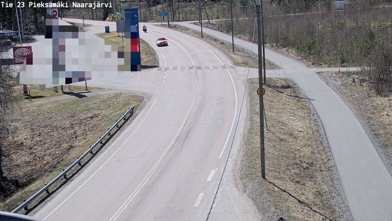 Weather Camera Image Väg 23 Pieksämäki, Naarajärvi, Pieksämäki, Etelä-Savo