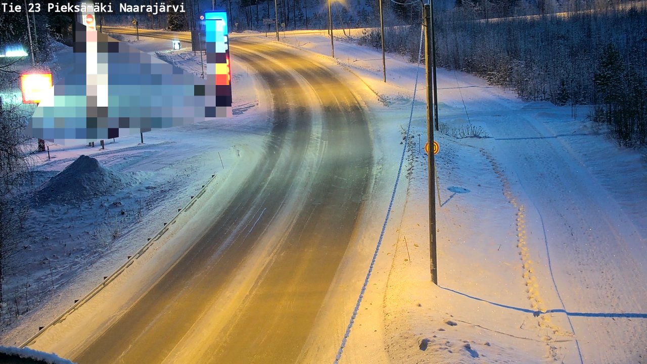 Weather Camera Image Road 23 Pieksämäki, Naarajärvi, Pieksämäki, Etelä-Savo