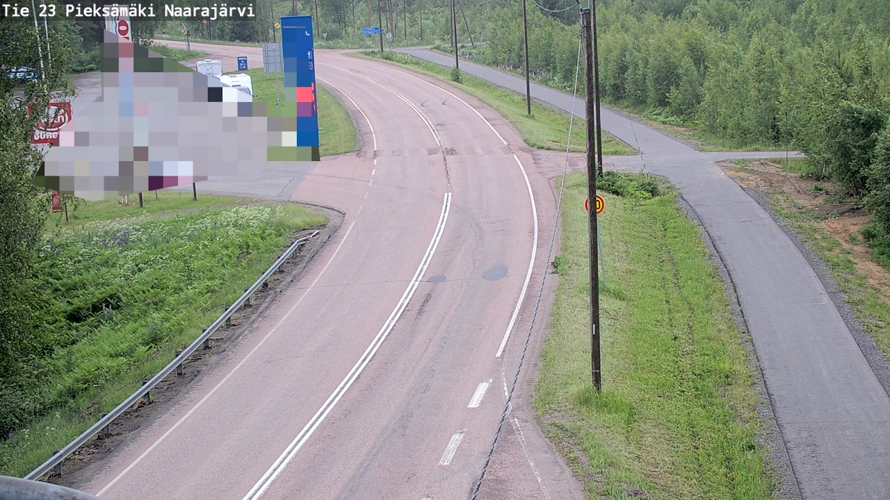 Weather Camera Image Väg 23 Pieksämäki, Naarajärvi, Pieksämäki, Etelä-Savo