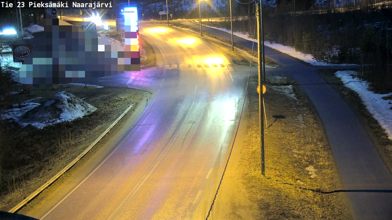 Weather Camera Image Väg 23 Pieksämäki, Naarajärvi, Pieksämäki, Etelä-Savo