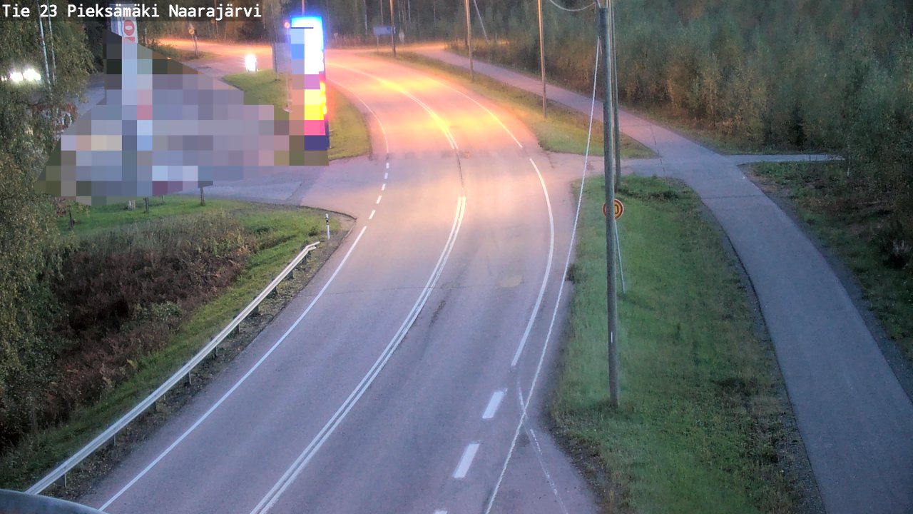 Weather Camera Image Road 23 Pieksämäki, Naarajärvi, Pieksämäki, Etelä-Savo