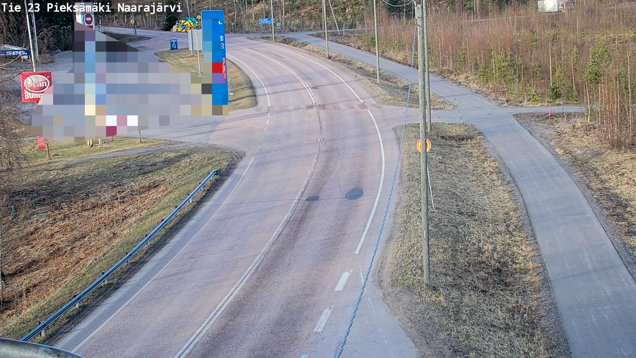 Weather Camera Image Väg 23 Pieksämäki, Naarajärvi, Pieksämäki, Etelä-Savo