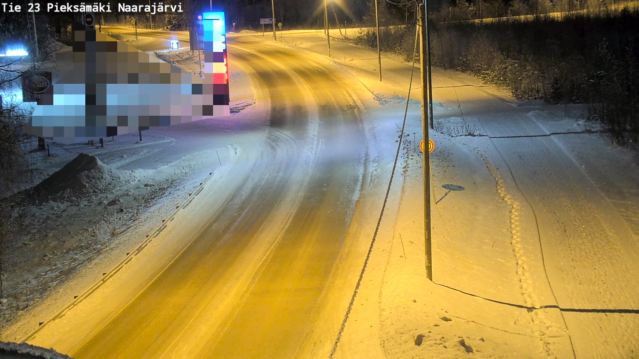 Weather Camera Image Road 23 Pieksämäki, Naarajärvi, Pieksämäki, Etelä-Savo