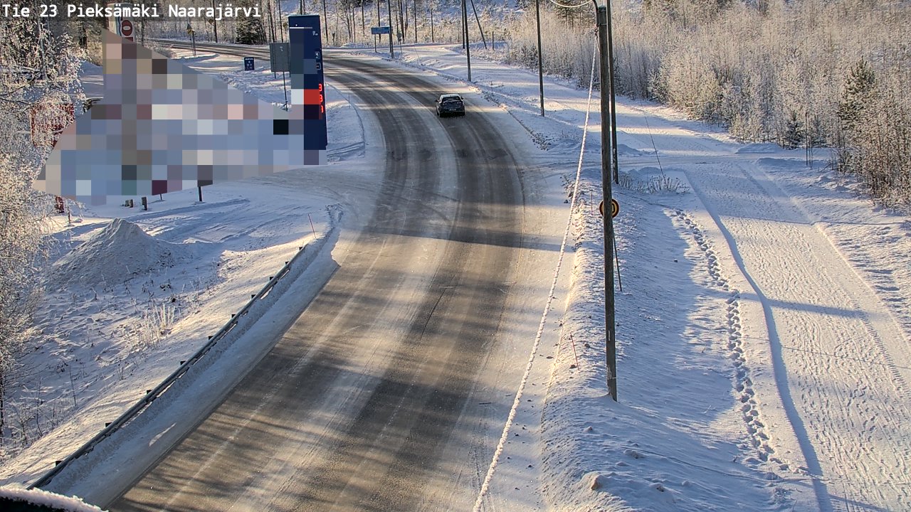 Weather Camera Image Road 23 Pieksämäki, Naarajärvi, Pieksämäki, Etelä-Savo