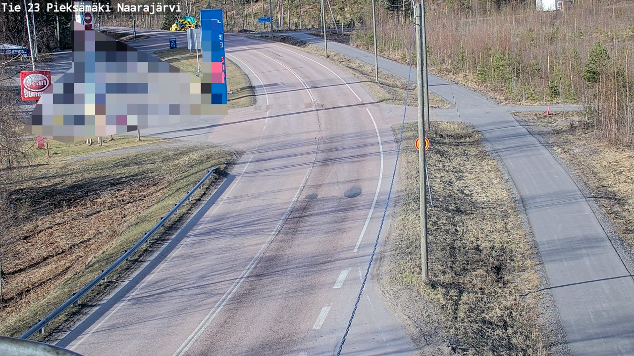 Weather Camera Image Väg 23 Pieksämäki, Naarajärvi, Pieksämäki, Etelä-Savo