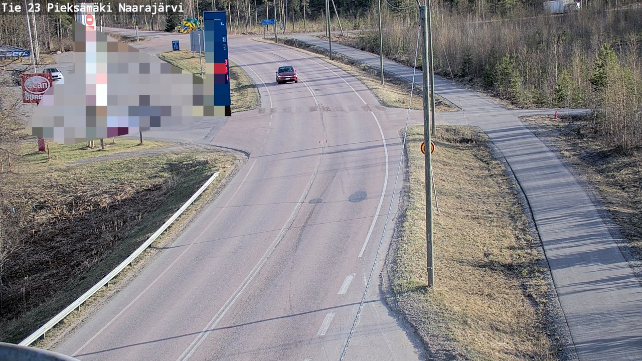 Weather Camera Image Väg 23 Pieksämäki, Naarajärvi, Pieksämäki, Etelä-Savo